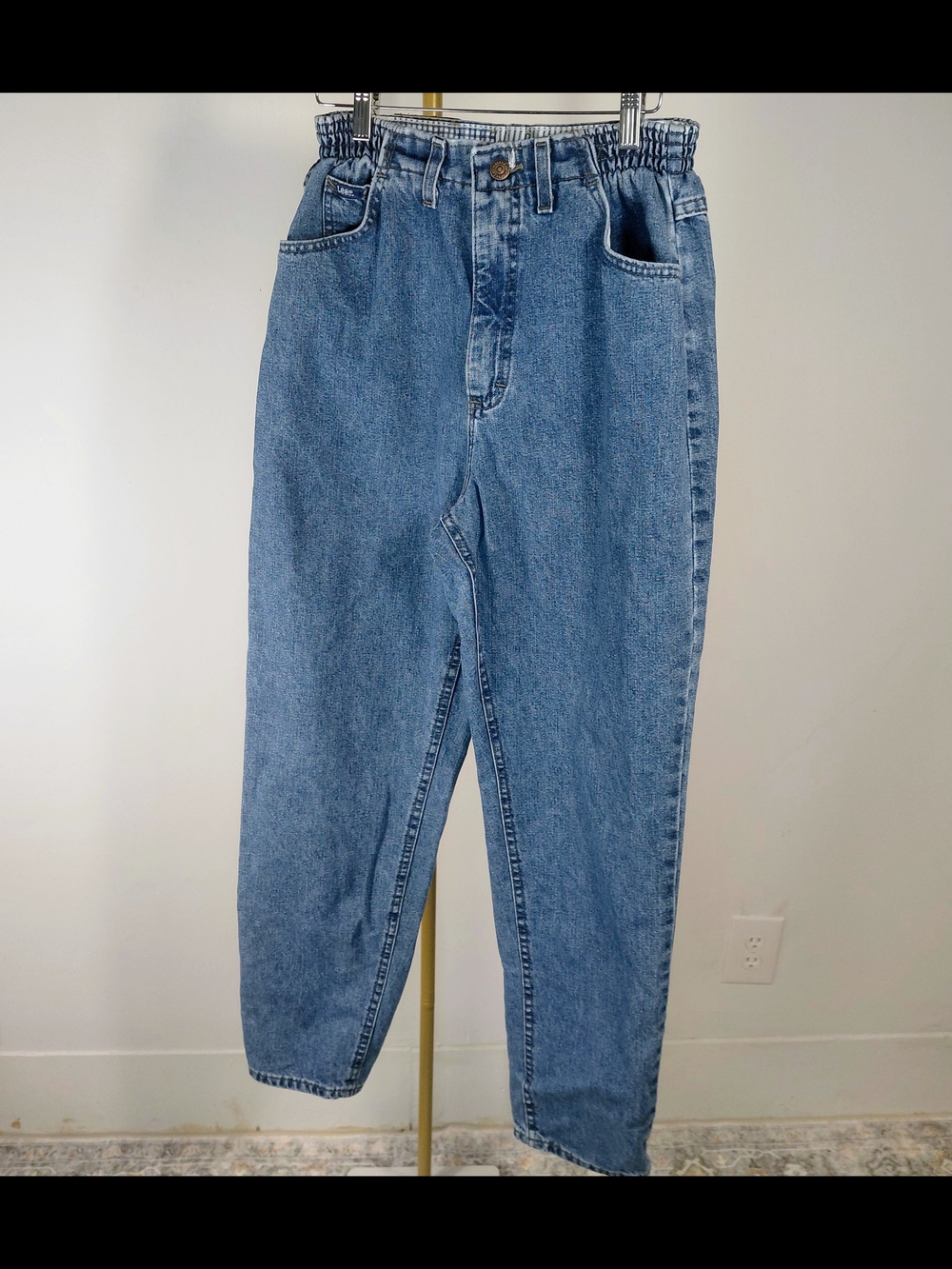 VTG High-Rise Relaxed Blue Denim Mom Jeans 22 X 30 Sz XS